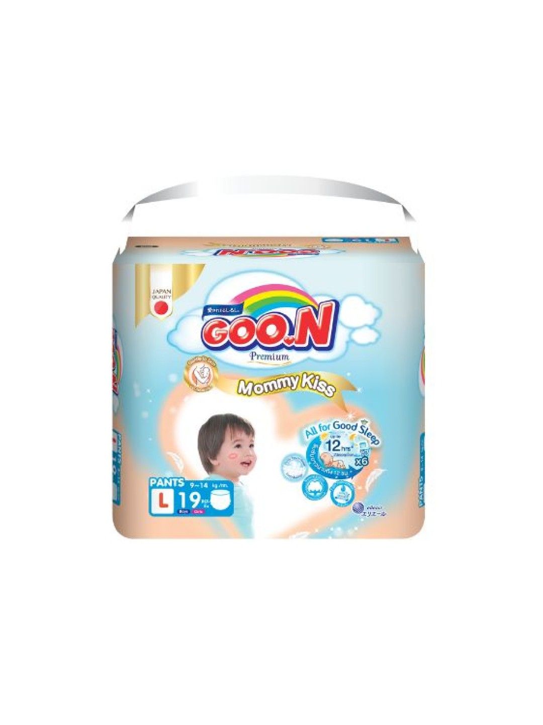 GOO.N Mommy Kiss Premium Diaper Pants Large (19pcs)