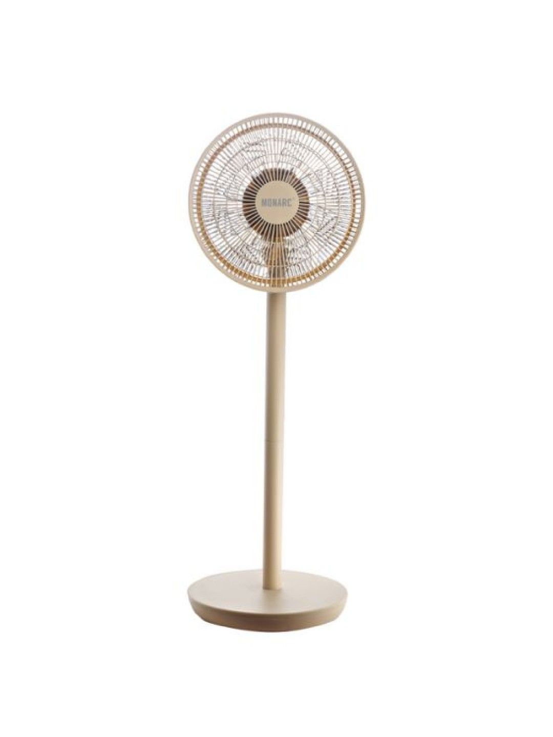 Monarc Cool Air 2-in-1 Aesthetic Desk and Stand Fan (12in) - Beige (No Color- Image 1)