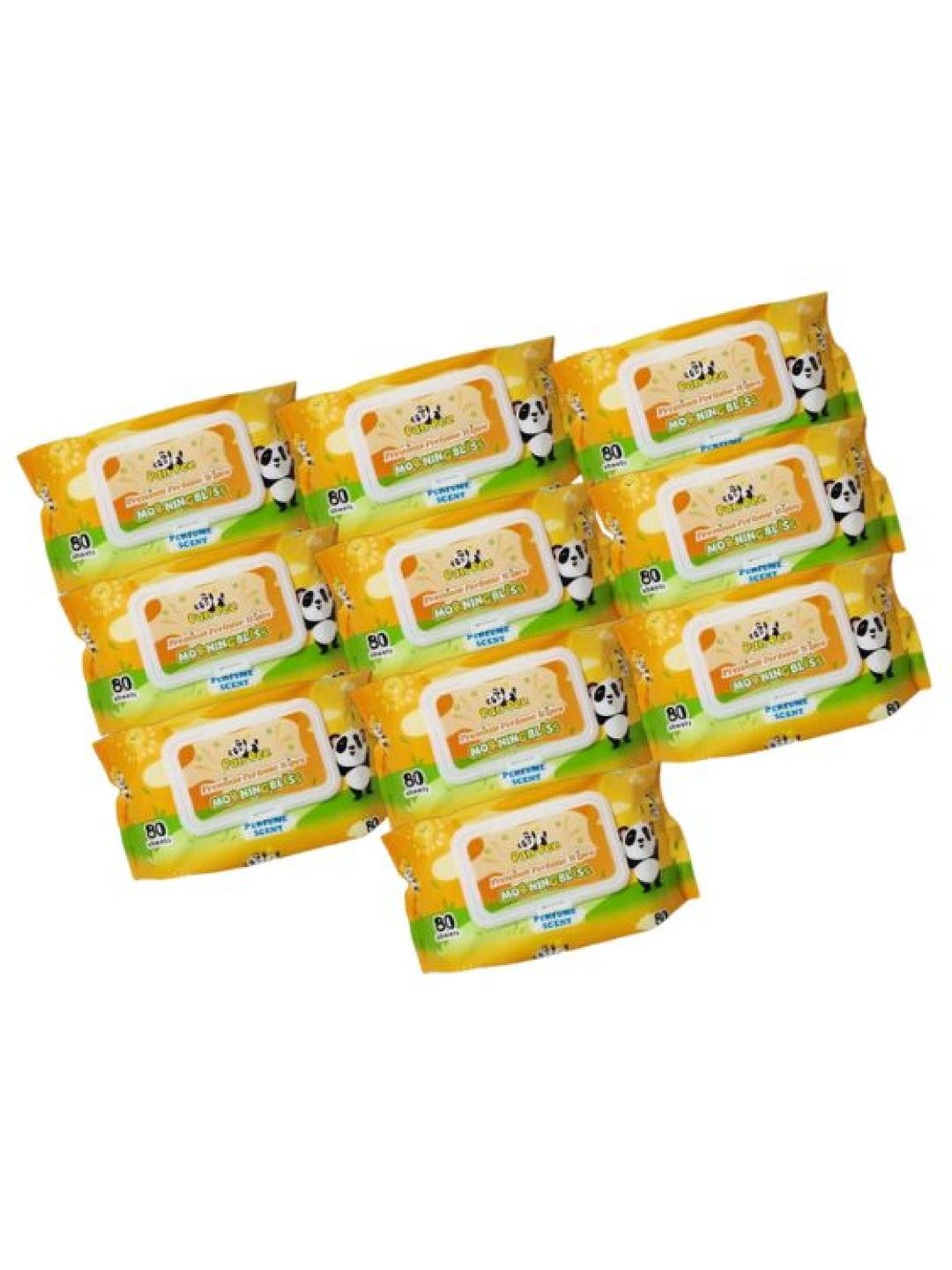 PanPee Premium Perfume Wipes - Morning Bliss (80s) - 10 Pack (No Color- Image 1)