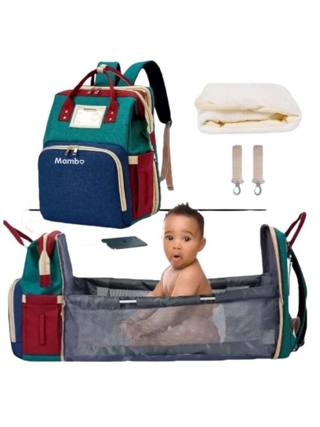 Mambo 2-In-1 Diaper Bag (Multicolor- Image 2)