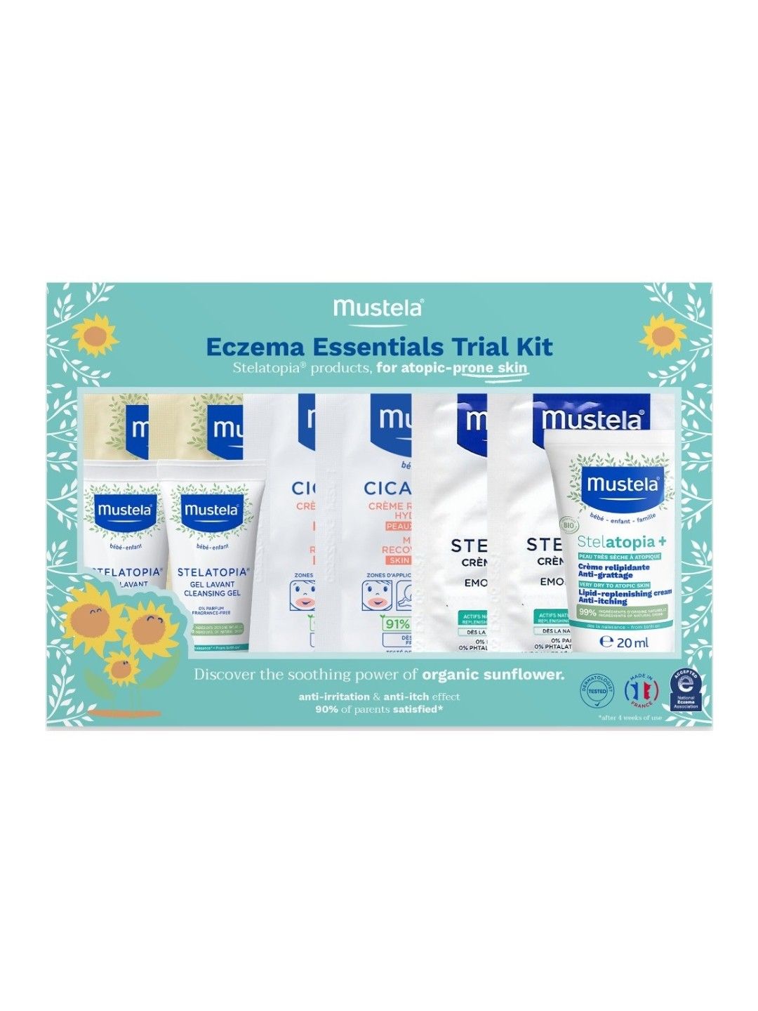 Mustela Eczema Essentials Trial Kit with Stelatop… | edamama