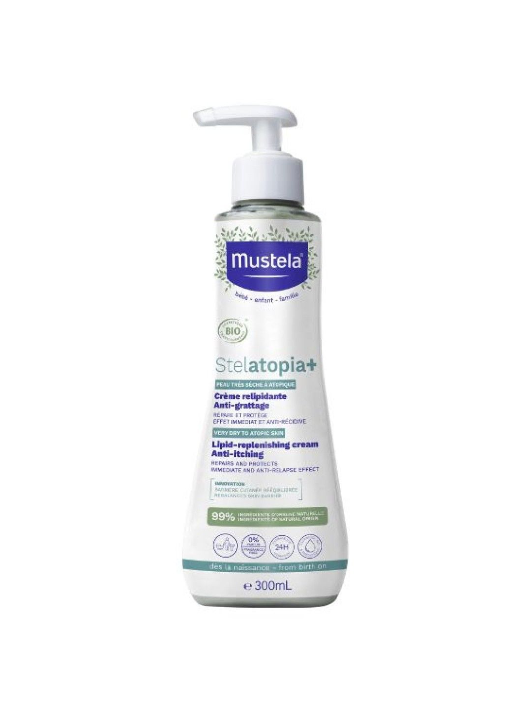 Mustela Stelatopia+ Lipid Replenishing Cream Bio 300ml (No Color- Image 1)