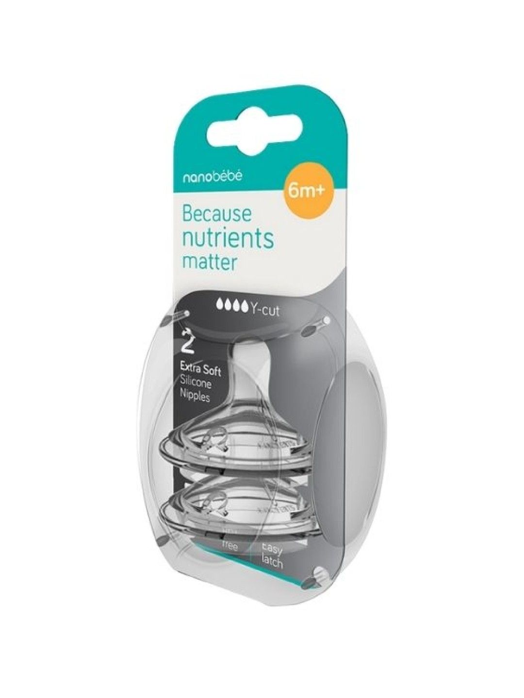 Nanobèbè Silicone Nipple 3AV - Y-cut (Bundle of 2) (6M+)