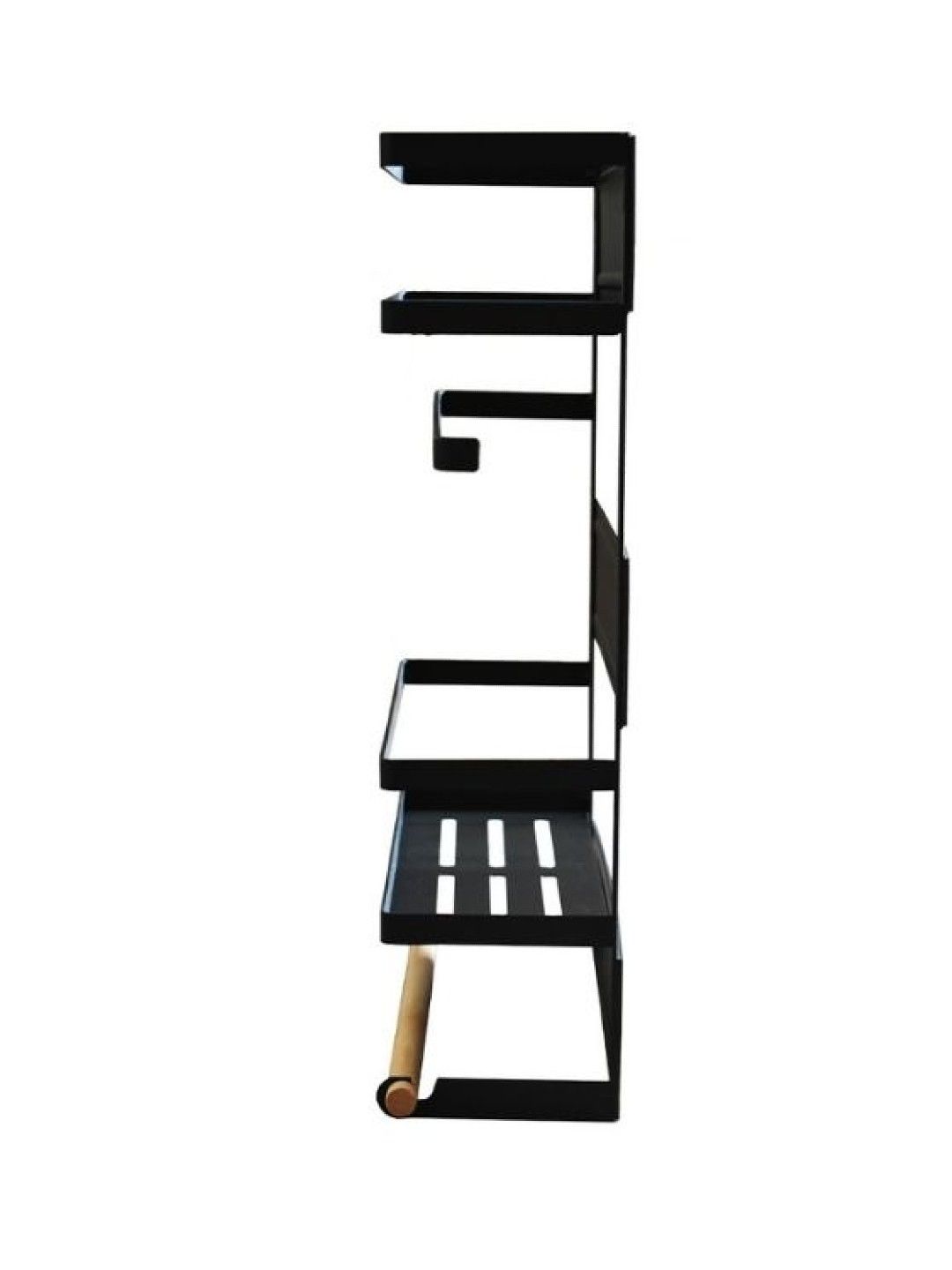 Sunbeams Lifestyle Nest Design Lab 2 Tier Magnetic Organizer Rack (Large) (Black- Image 2)