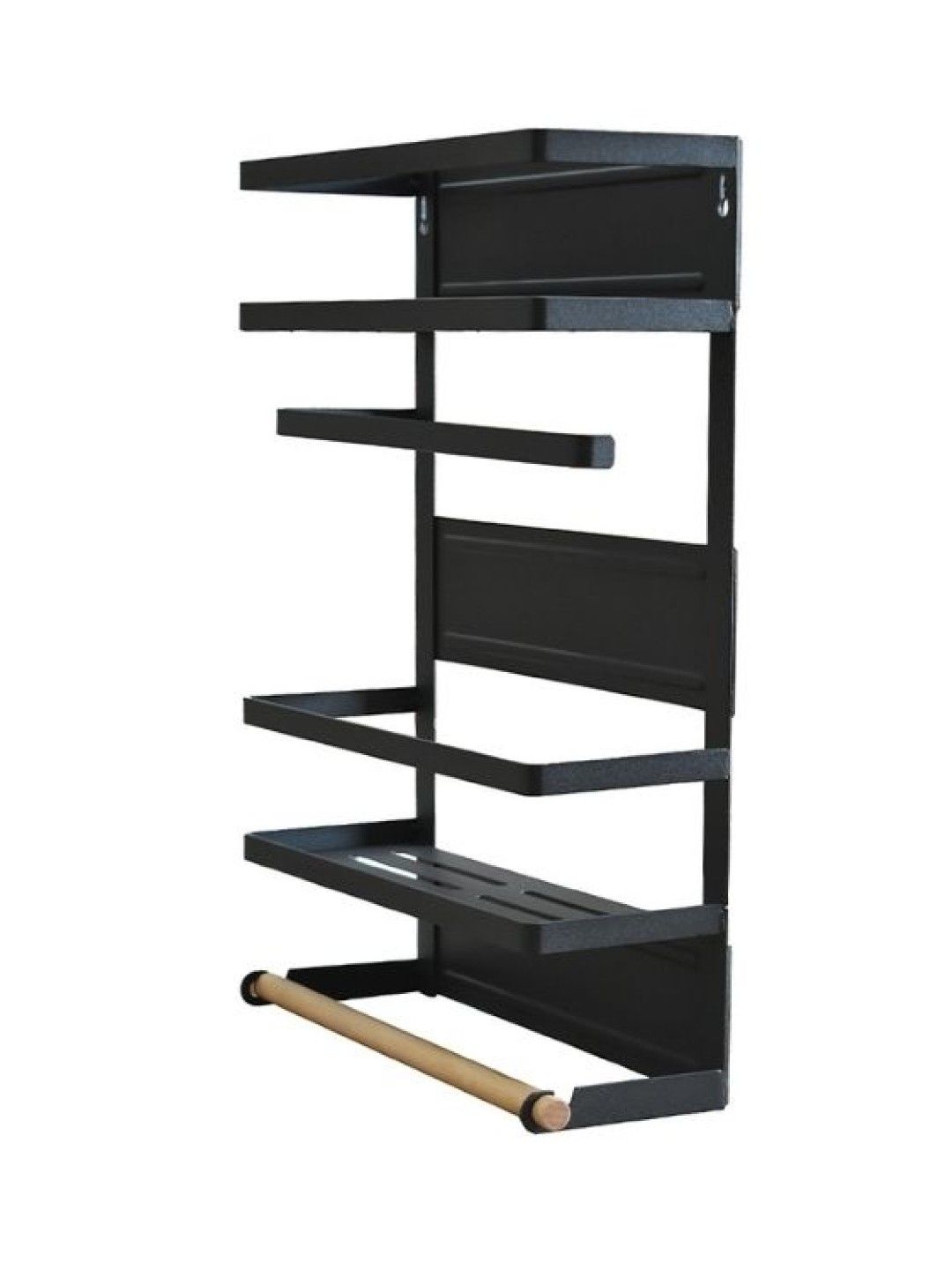 Sunbeams Lifestyle Nest Design Lab 2 Tier Magnetic Organizer Rack (Large) (Black- Image 3)