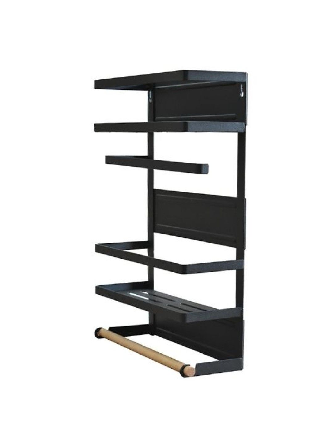 Sunbeams Lifestyle Nest Design Lab 2 Tier Magnetic Organizer Rack (Small) (Black- Image 2)