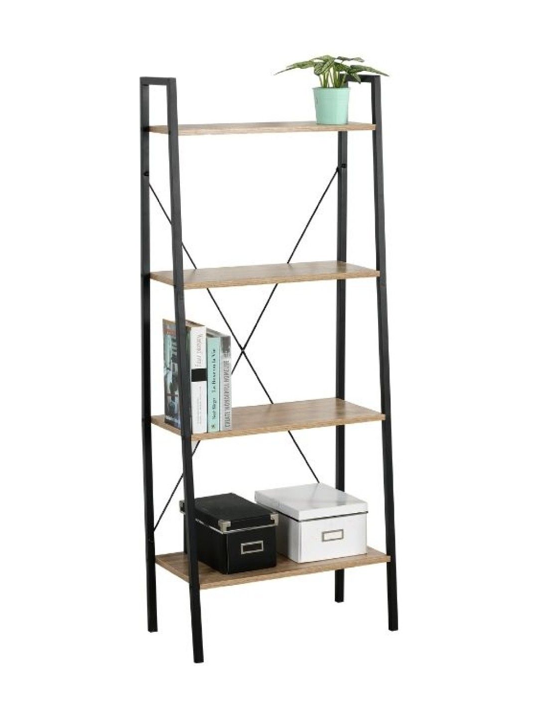 Sunbeams Lifestyle Nest Design Lab 4 - Tier Compact Multipurpose Ladder Shelf