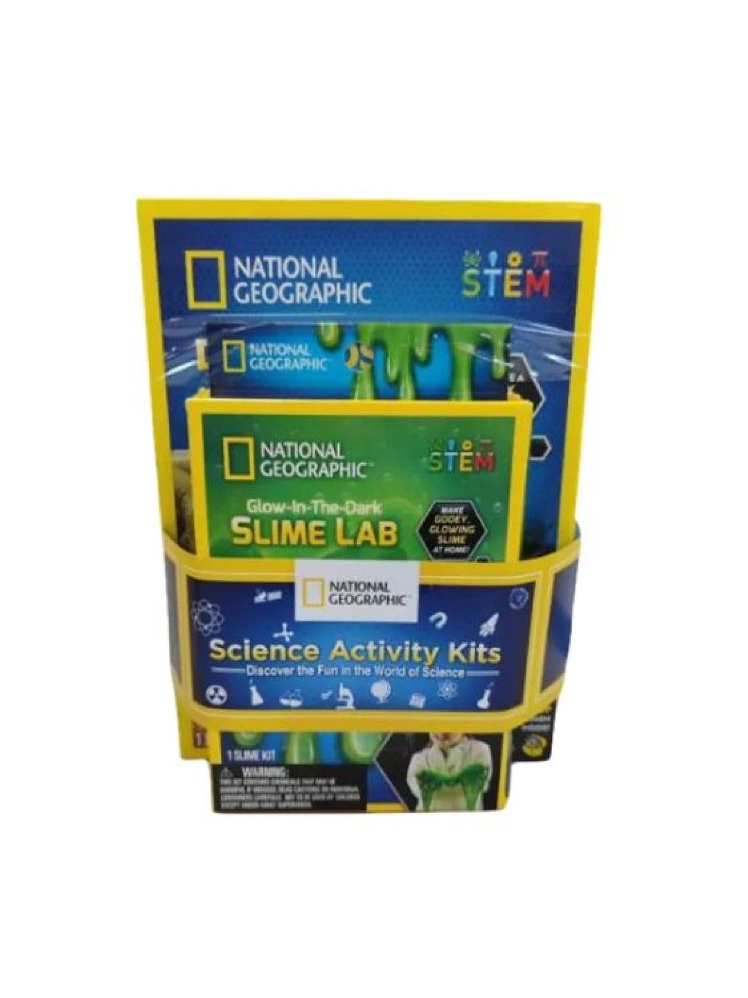 National Geographic Science Kit 3 - Slime Science + Dino Dig Kit Bundle (No Color- Image 1)