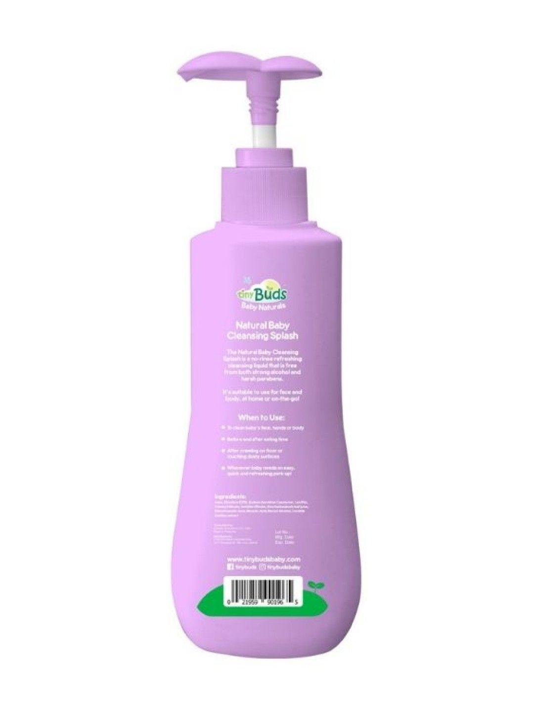 Tiny Buds Natural Baby Cleansing Splash 350ml (No Color- Image 2)