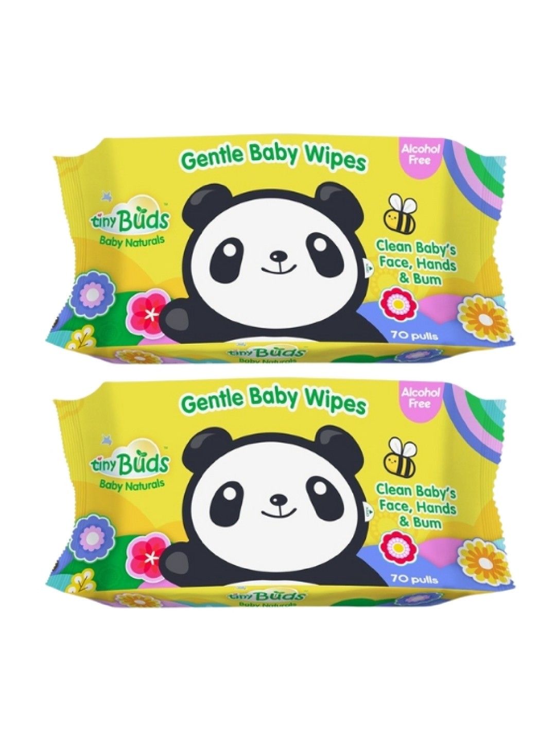 Tiny Buds Natural Baby Wipes (70 Pulls) (Bundle of 2) (No Color- Image 1)