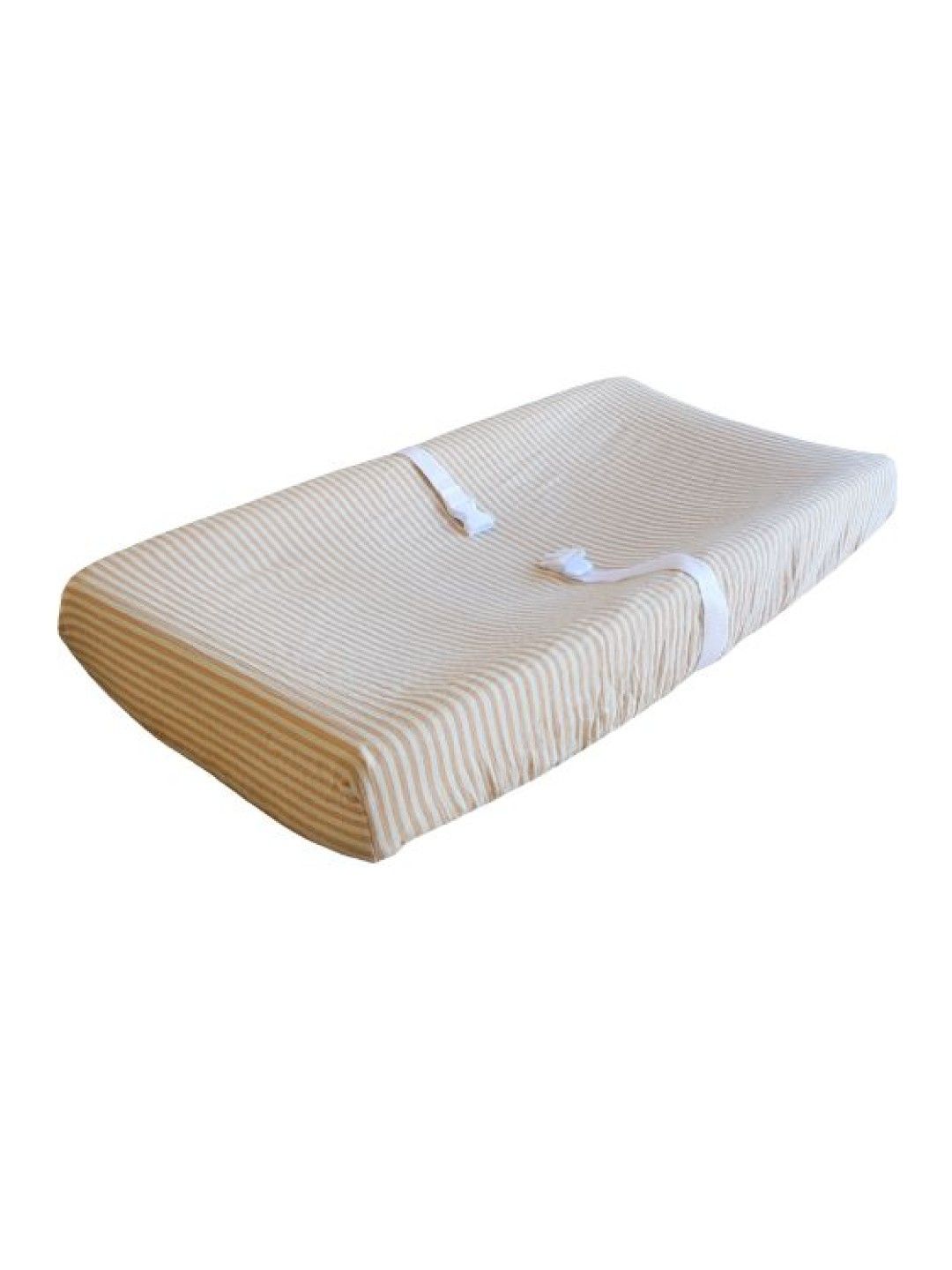 Mushie Extra Soft Muslin Changing Pad Cover (Natural Stripe- Image 1)