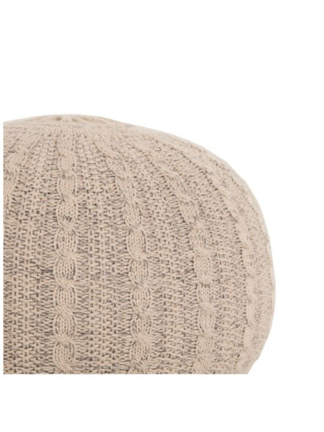 Tutti Bambini Knitted Pouffe - Oscar Foot Rest (Natural/Stone- Image 3)