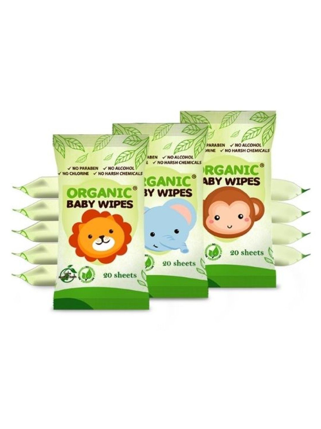 Organic Baby Wipes Baby Wipes Nature 12-Pack (20s)