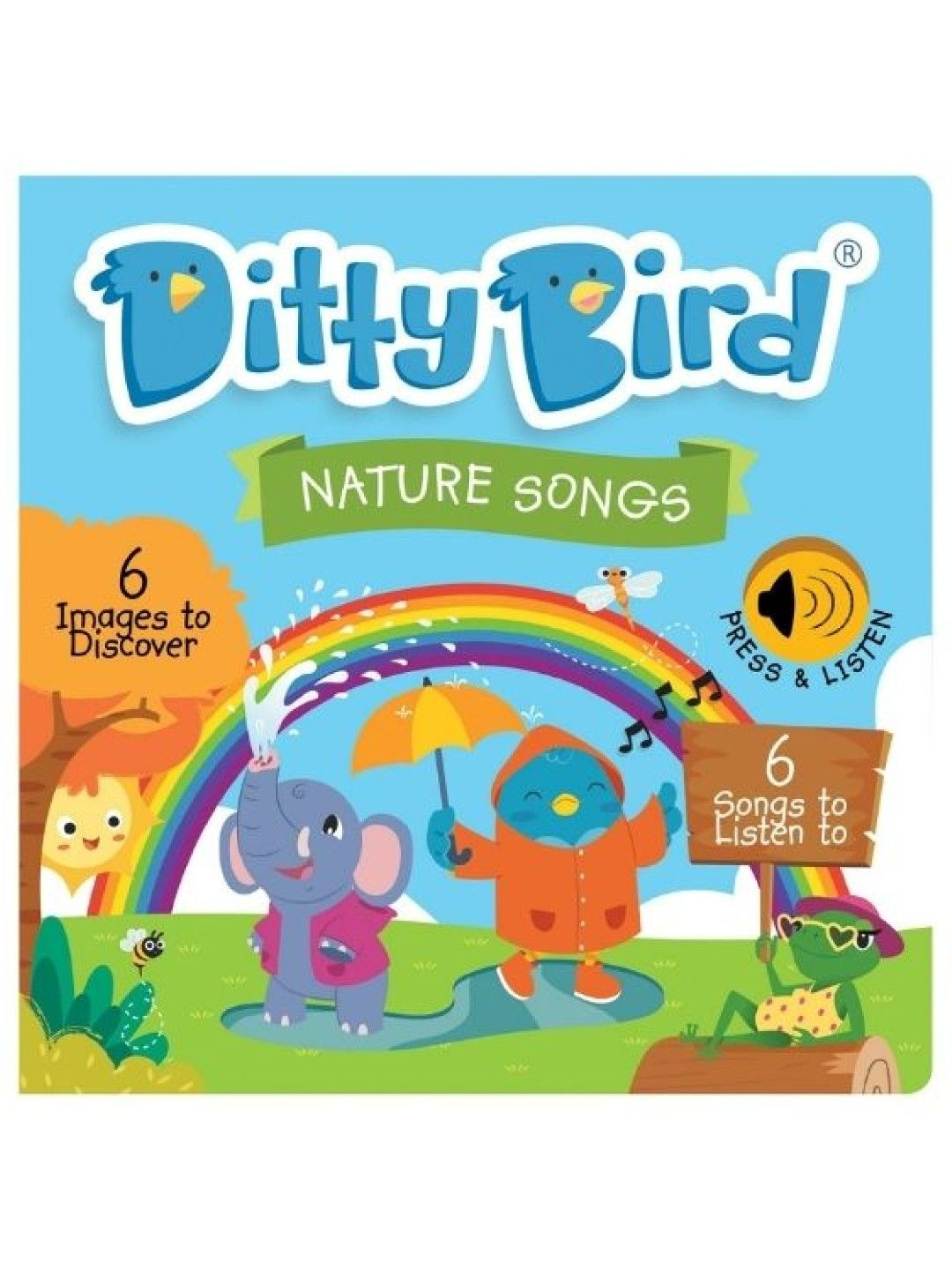 Ditty Bird Musical Book - Nature Songs (No Color- Image 1)