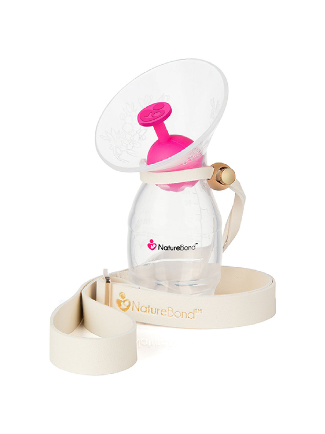 NATUREBOND Silicone Milk Catcher With Silicone Stopper And Strap (No Color- Image 2)