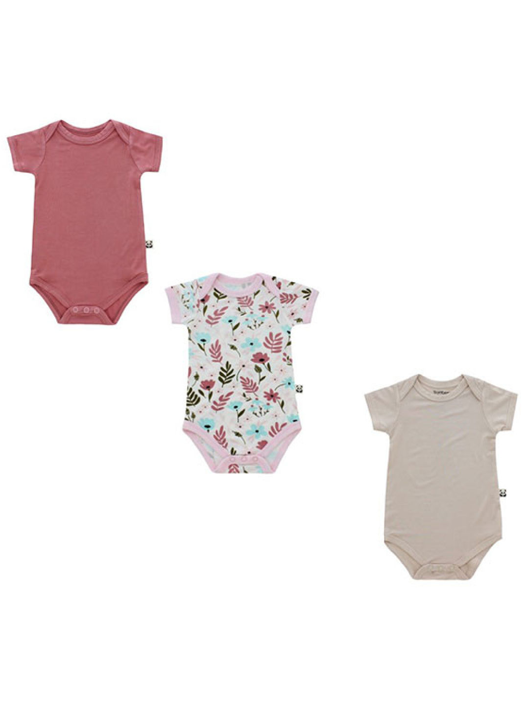 Bamberry Baby Floral Onesies (Set of 3) (No Color- Image 1)