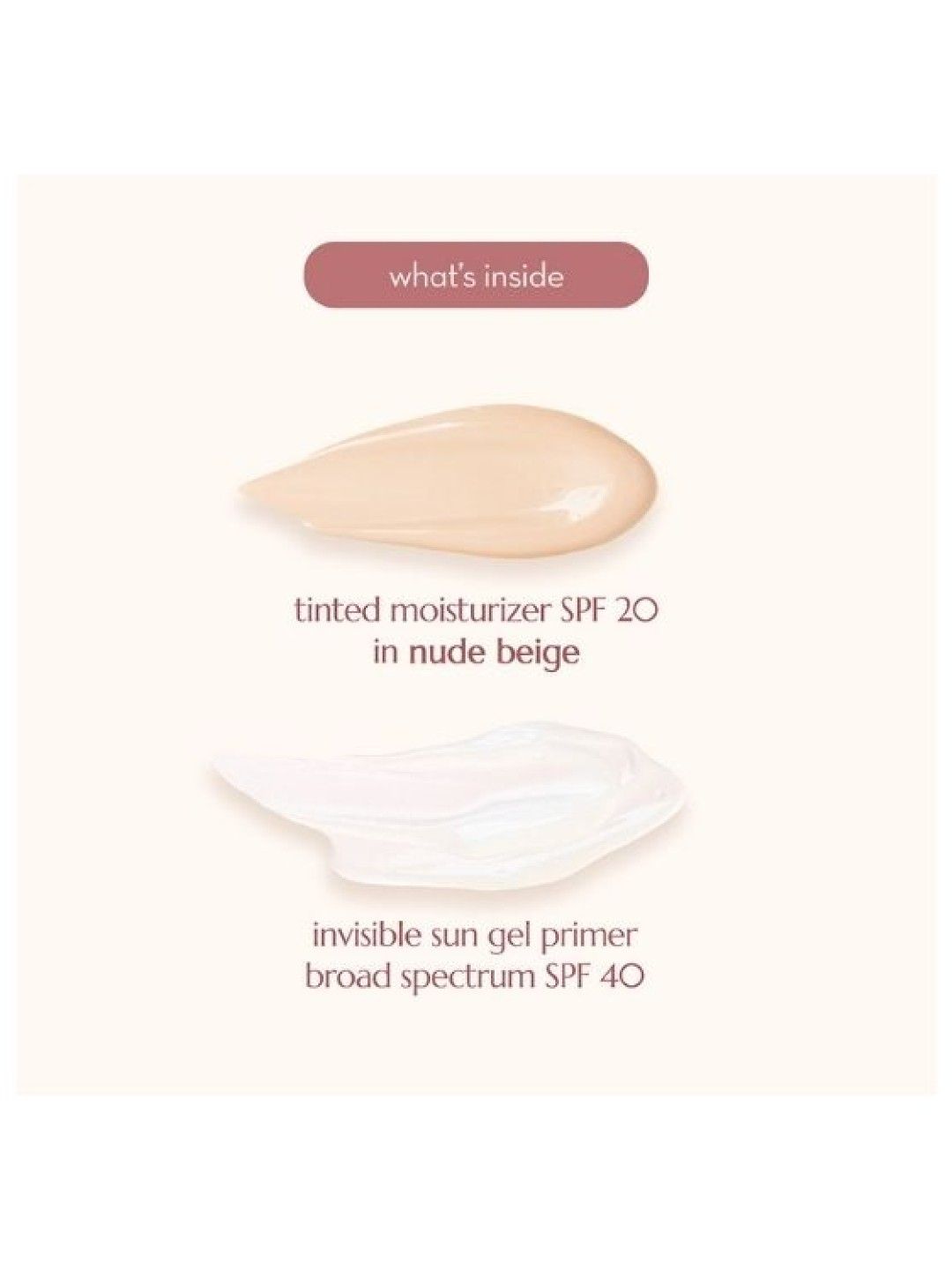 Happy Skin Tinted Moisturizer & Invisible Sun Gel Set in Nude Beige (No Color- Image 2)