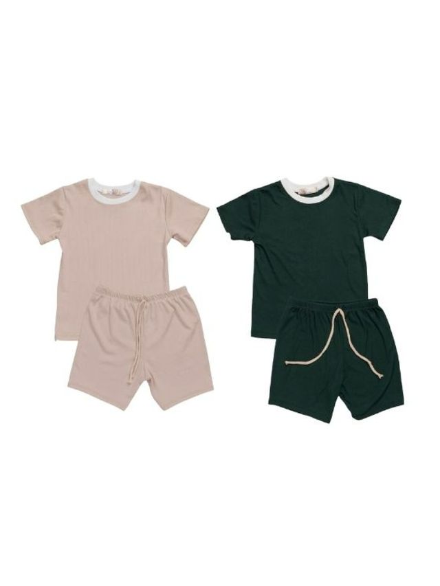 bean Comfy Casuals Play Shirts & Shorts - Set of 2