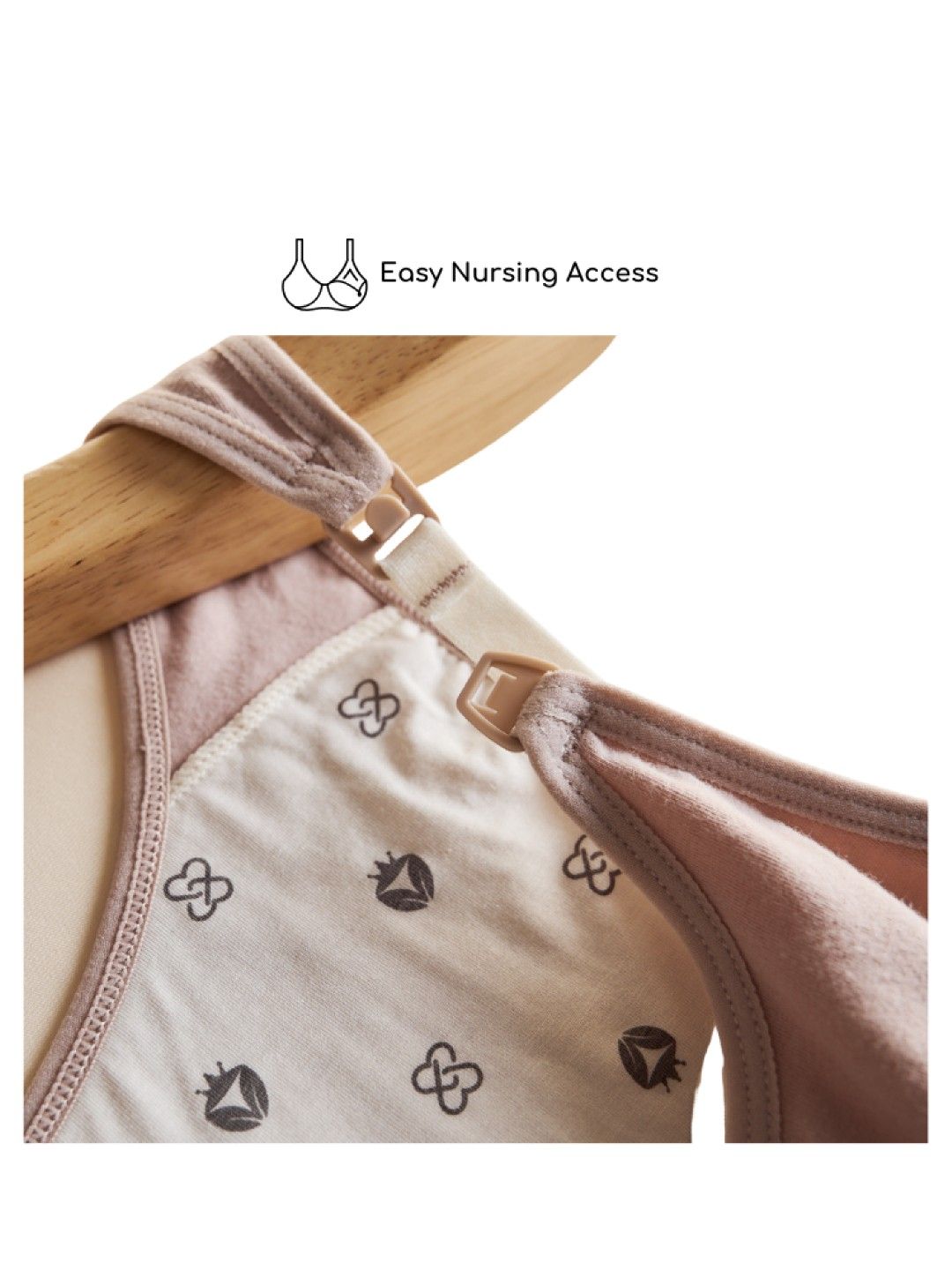 BellaMom Astrid Antibacterial Maternity and Nursing Camisole (White- Image 3)