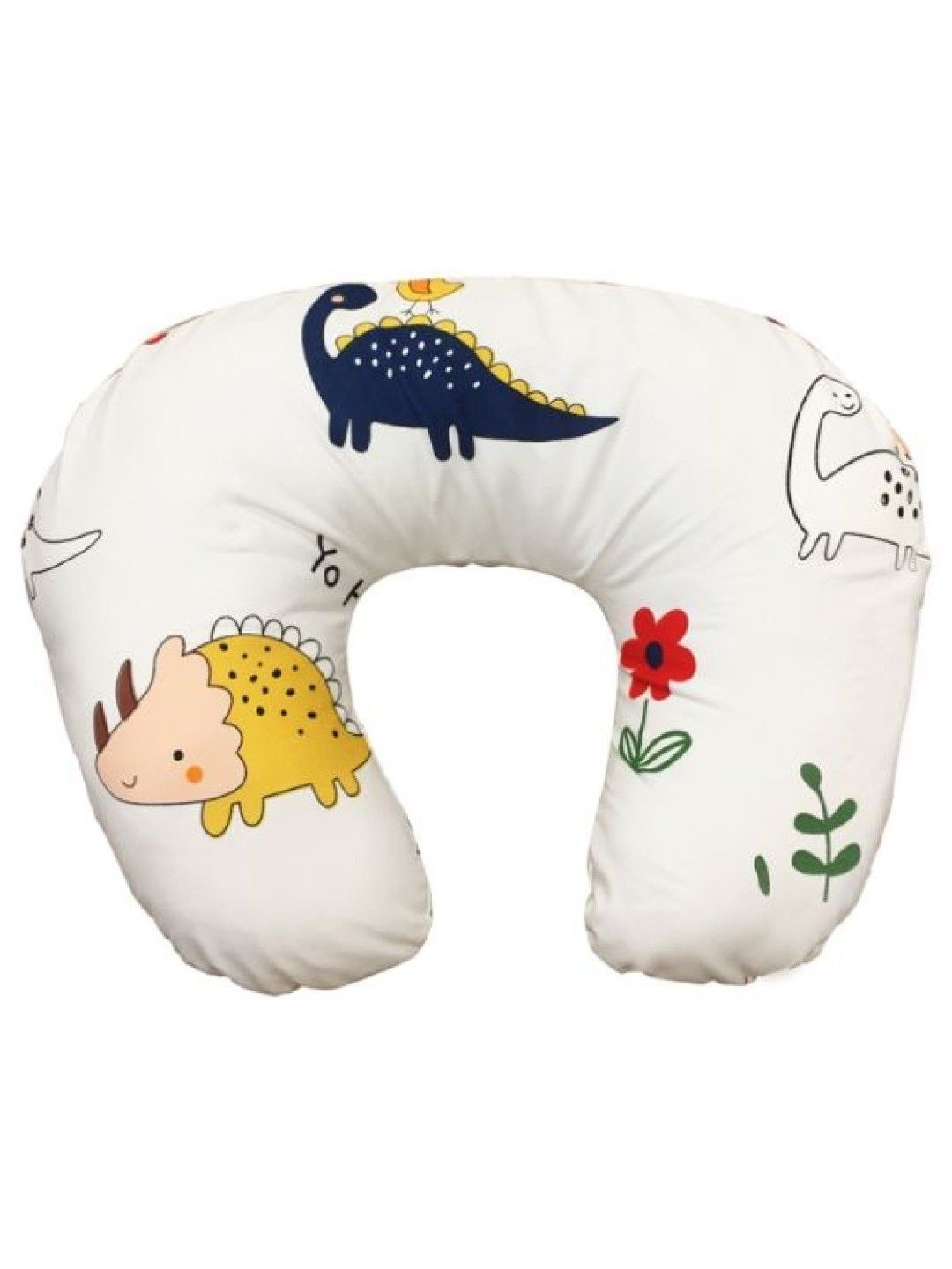 Kozy Blankie Nursing Pillow in White Dino design
