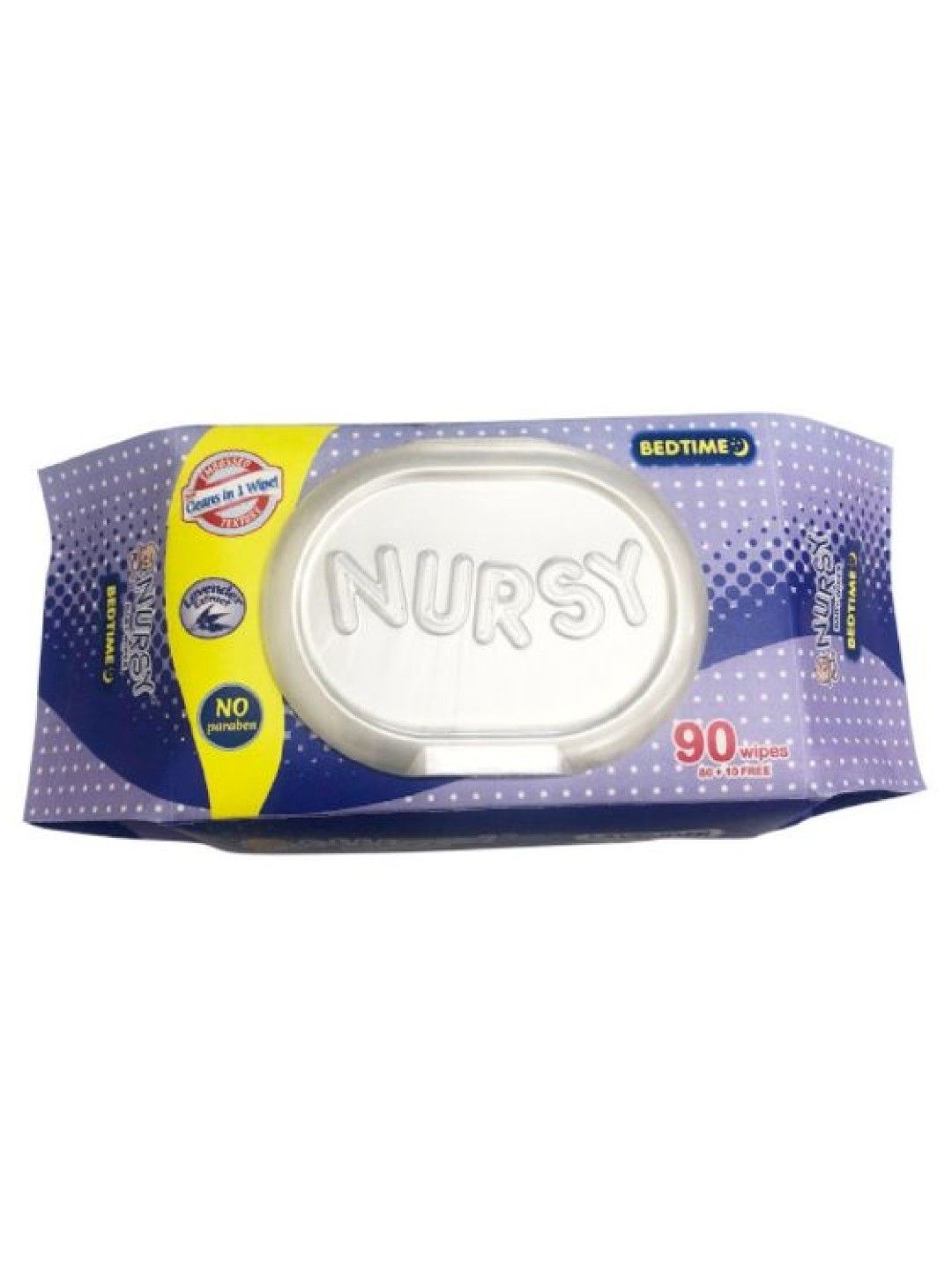 Nursy Wipes Nursy Baby Wipes Bed Time (90 pcs) [Expiry: Mar 2025]