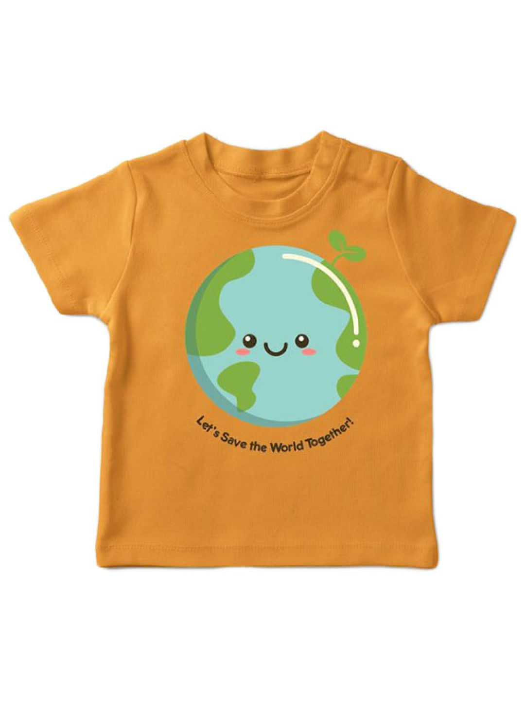 Tiny Buds Tiny Things Save the World Shirt (Orange- Image 1)