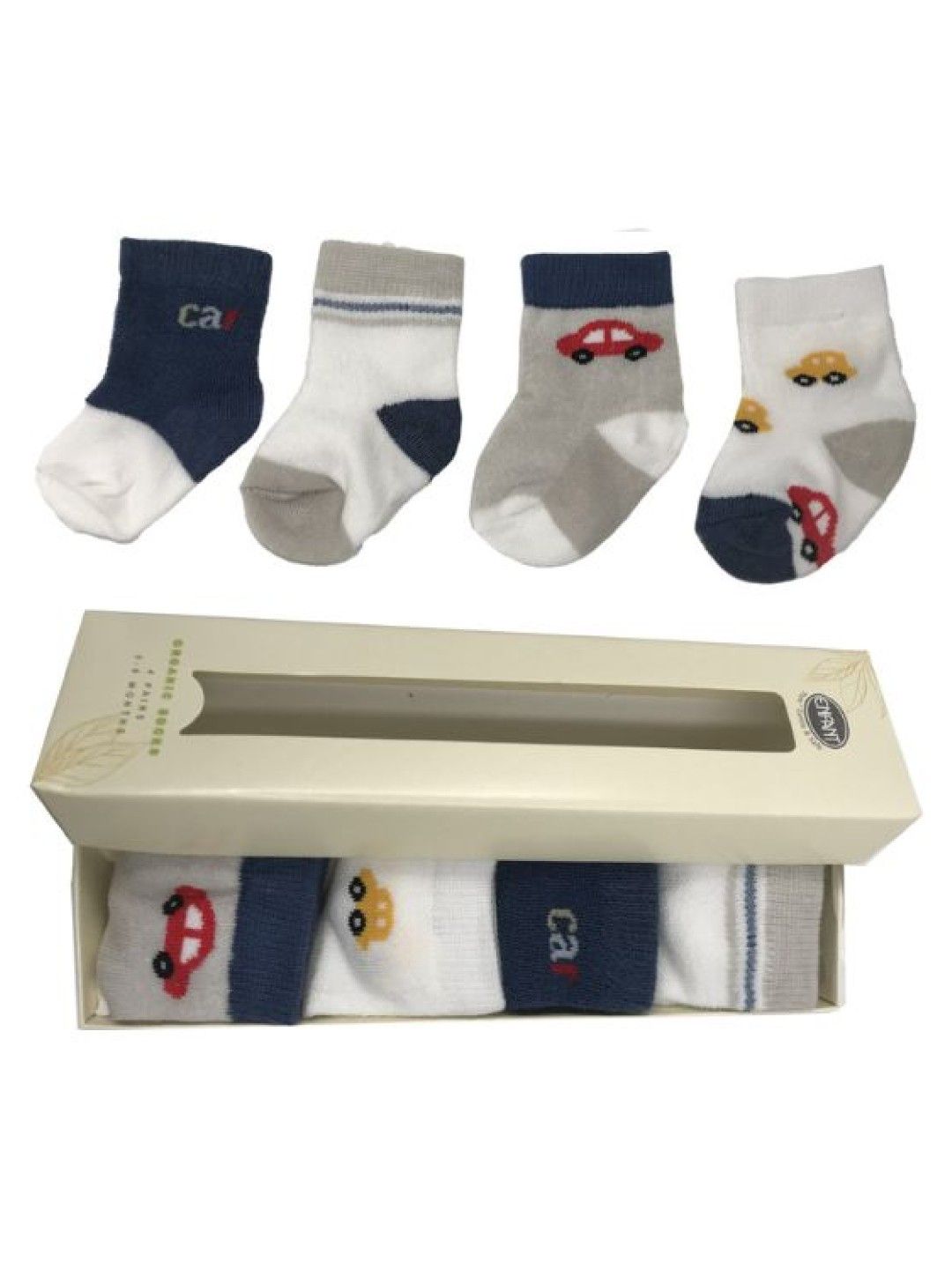 Enfant Organic Socks (Boy) (Cars- Image 1)