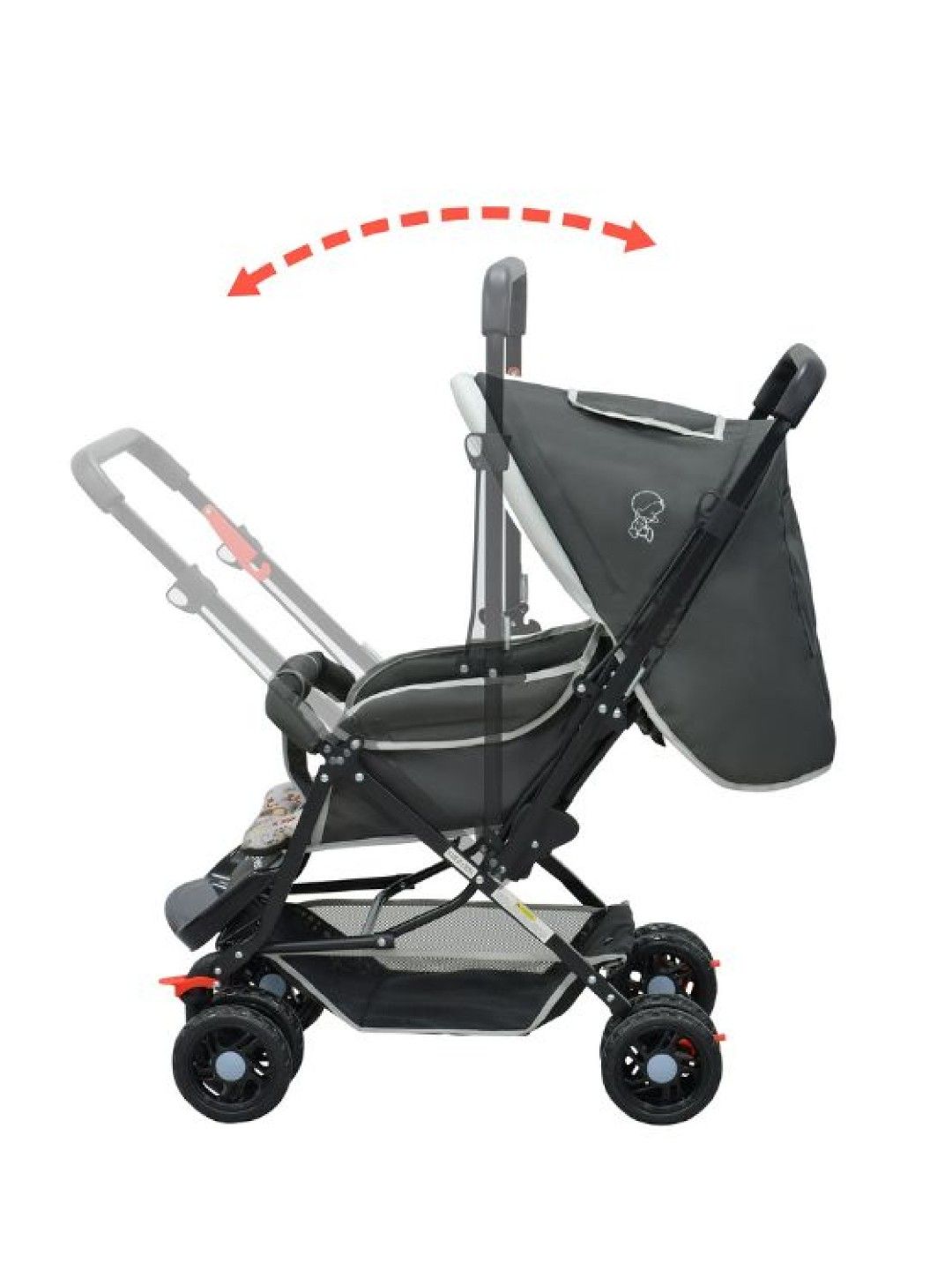 Giant Carrier Felina Stroller (Owl Design Light Gray- Image 2)