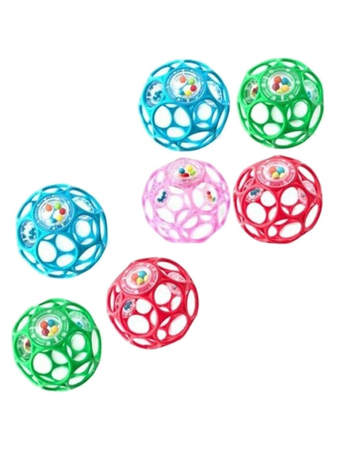 Bright Starts Oball Rattle Easy Grasp Toy (1 pc - Random Color) (No Color- Image 2)