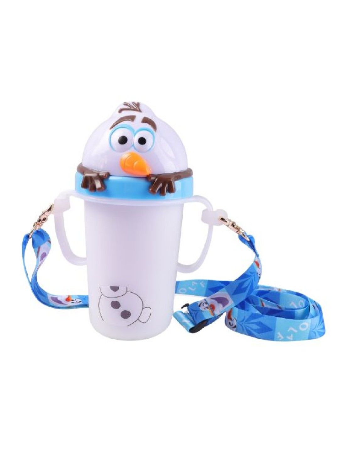 Dish Me PH Disney Olaf - 3D Stainless Learning Sippy Cup with strap (300ml) (No Color- Image 1)