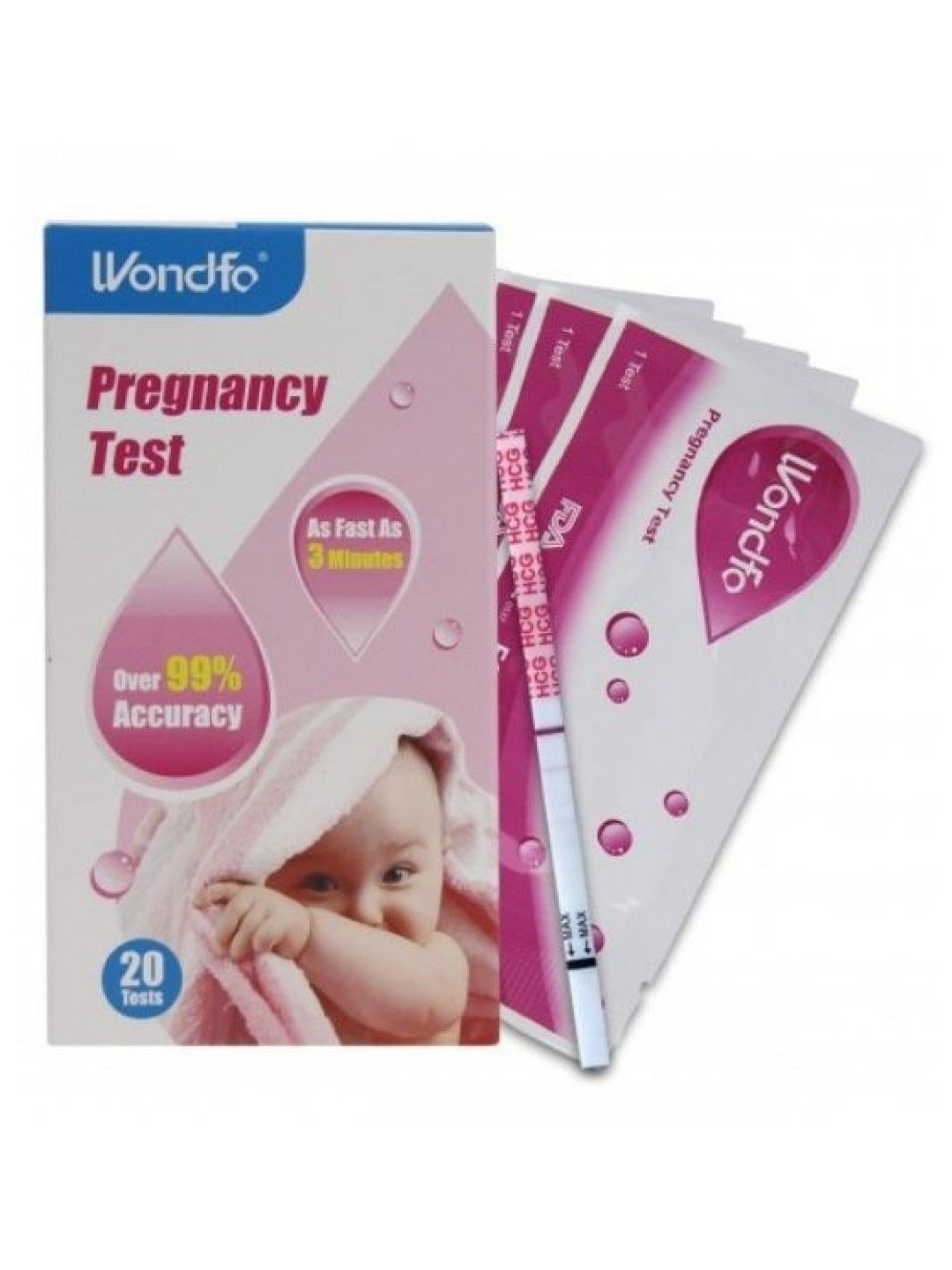 Wondfo One Step Pregnancy Strip Test HCG Home Urine (20pcs)