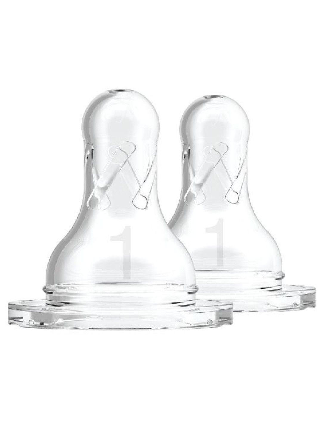 Dr. Brown's Options+ Narrow Neck Silicone Nipple Level 1 (Bundle of 2) (No Color- Image 1)