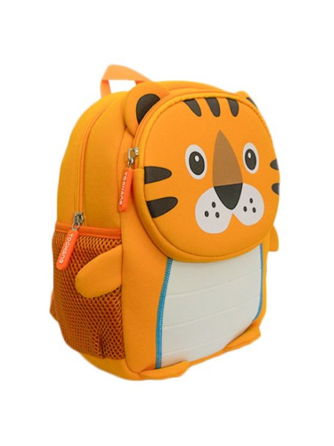 Giggli Waterproof Neoprene Animal School Backpack (Orange Tiger- Image 3)