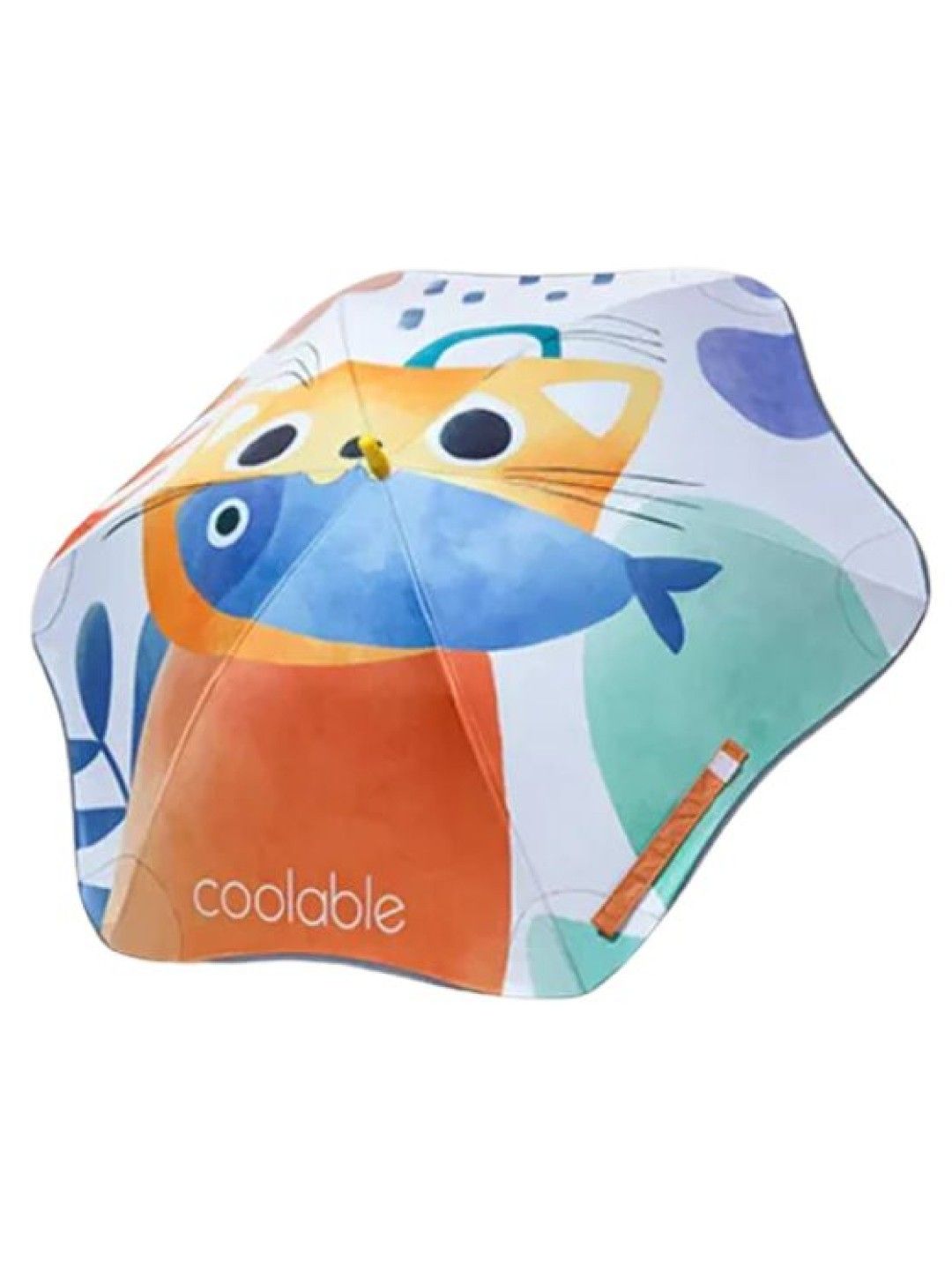 Coolable Double Sided Kids Umbrella - Orange Cat