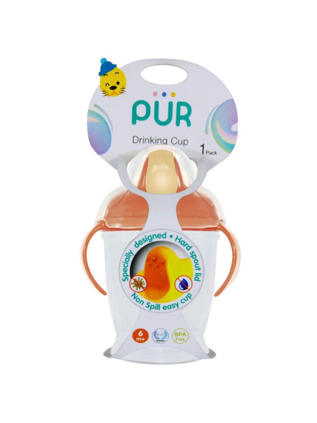 Pur Walrus Cup (Orange- Image 1)