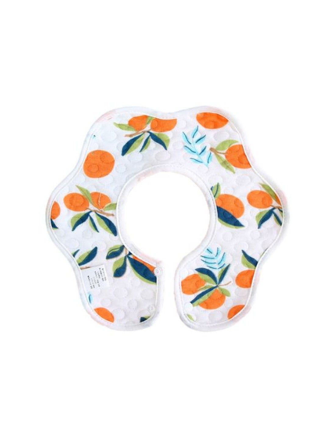 BabyPro Bibs Flower Waterproof 360 Drool Super Absorbent Lightweight (Orange- Image 1)