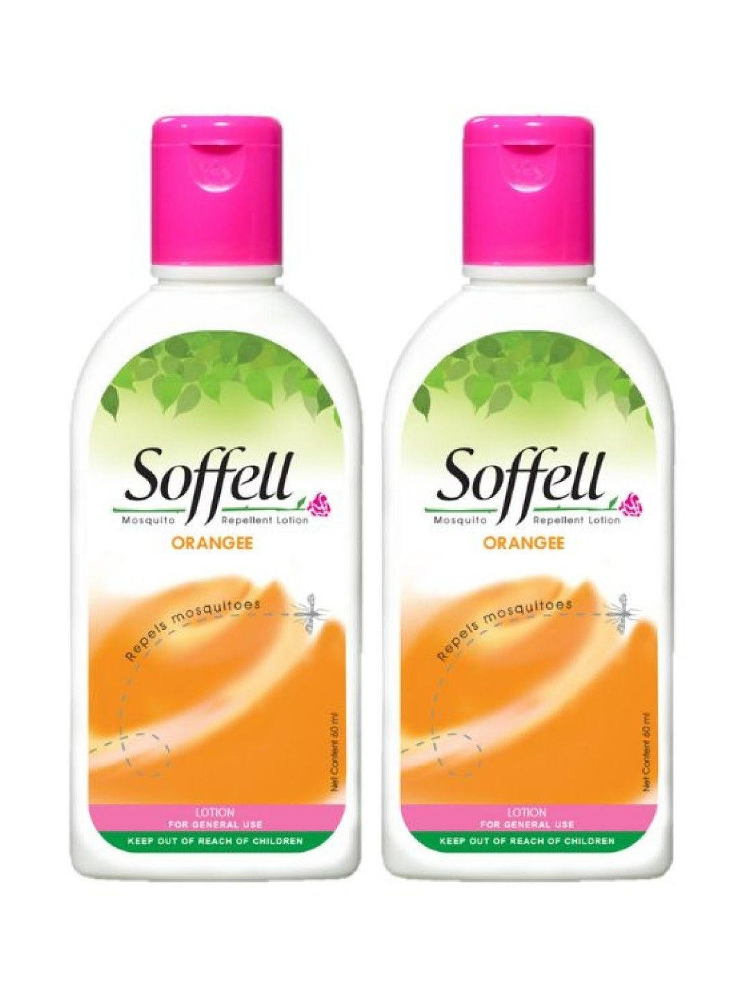 Soffell Mosquito Repellent Lotion Orangee (60ml x 2)
