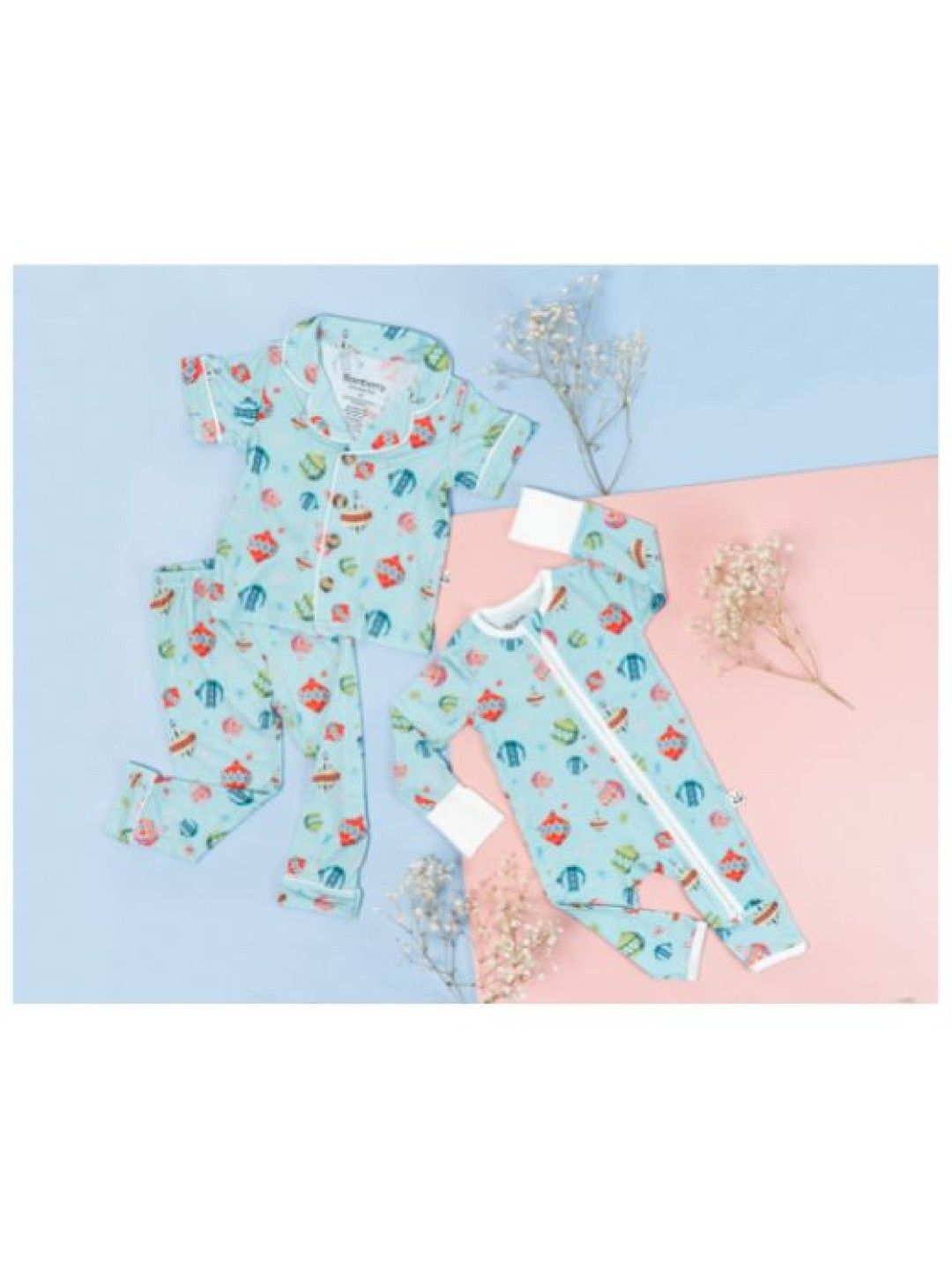 Bamberry Baby Zippered Romper (Ornaments) (No Color- Image 2)