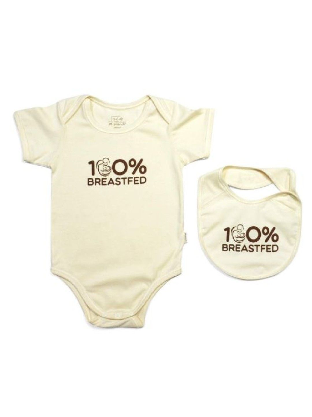 St. Patrick Overlap Romper Breastfeeding Edition (Cream- Image 1)