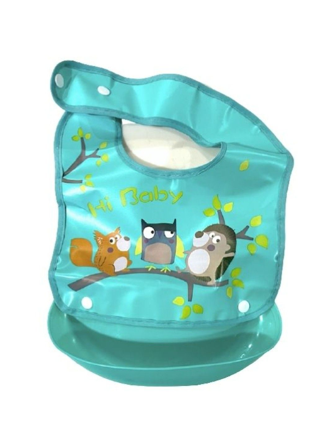 Gubby and Hammy Waterproof Feeding Bib (Owls- Image 1)