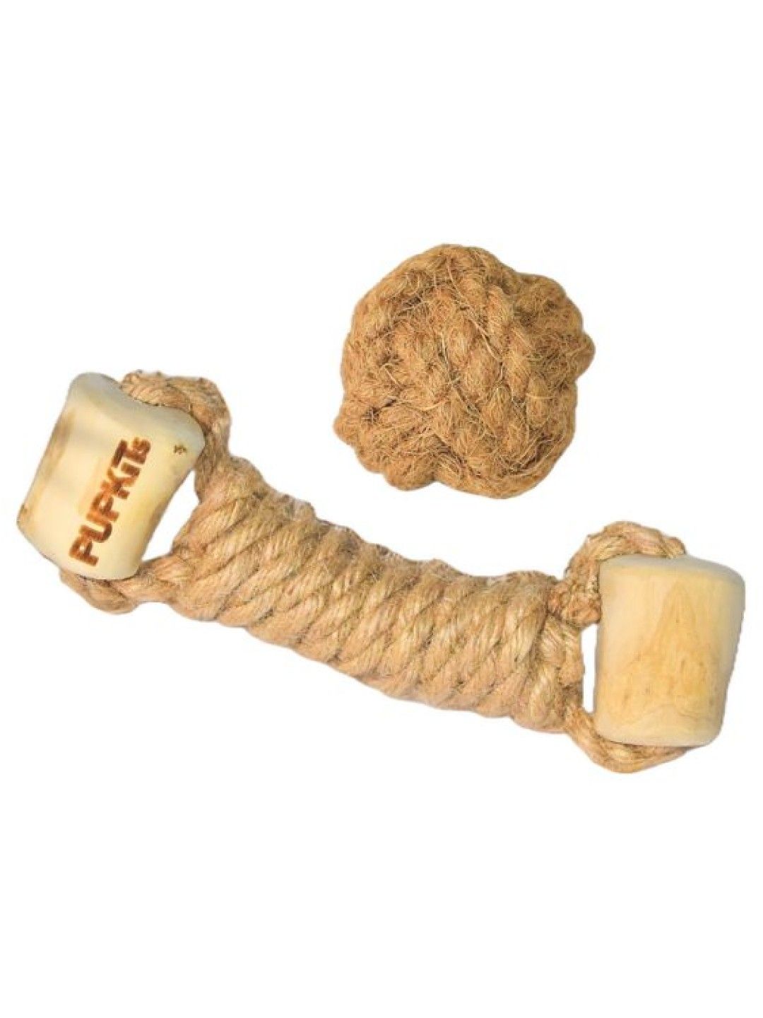 PUPKITS PAIR - Coffee Wooden Bone + Ball