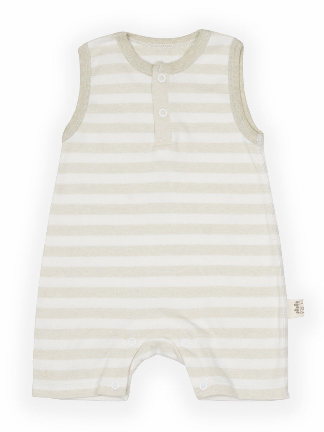 Yoji Playsuit (Green Stripes- Image 1)