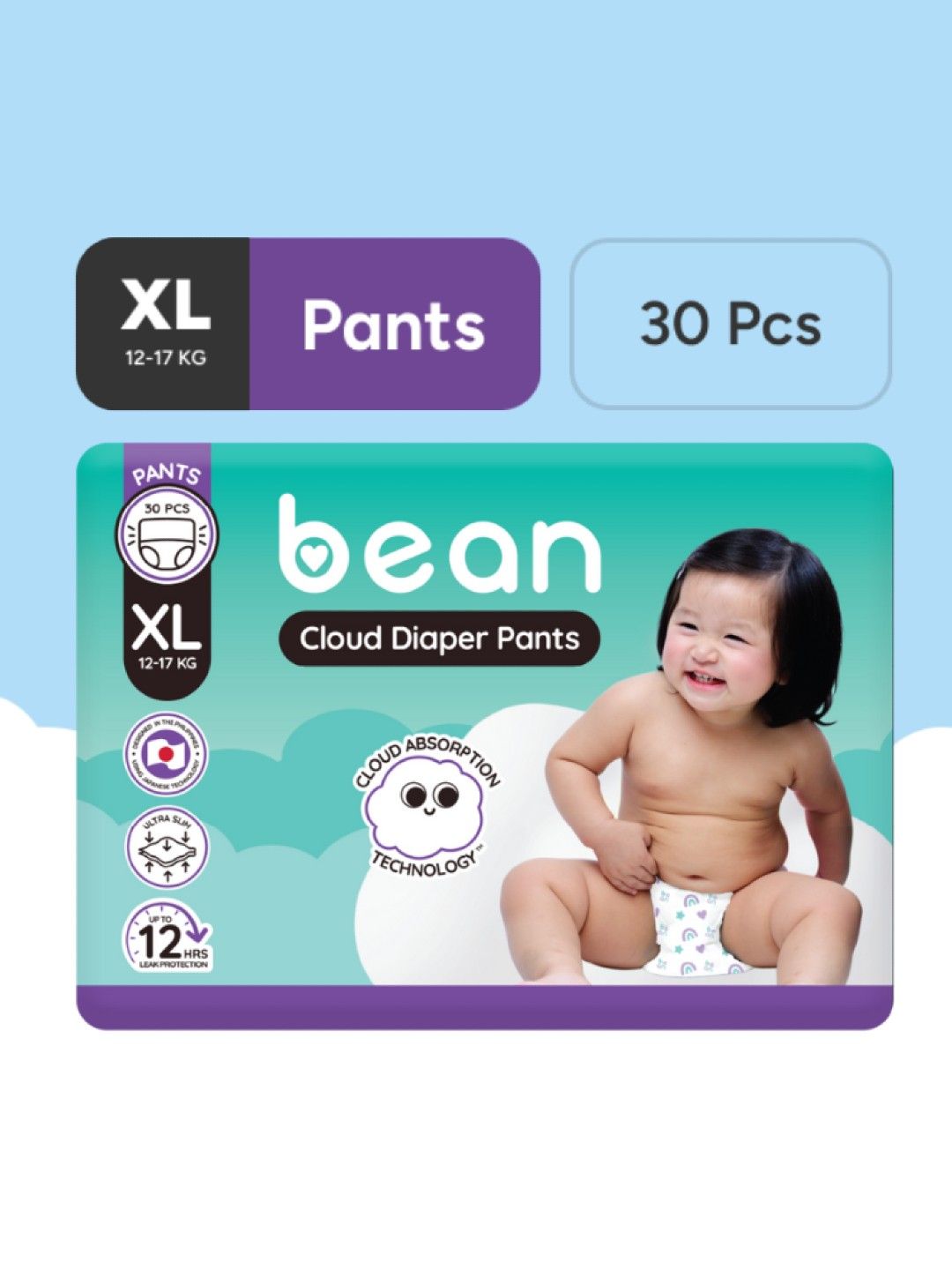 bean Cloud Diaper Pants XL (30s)