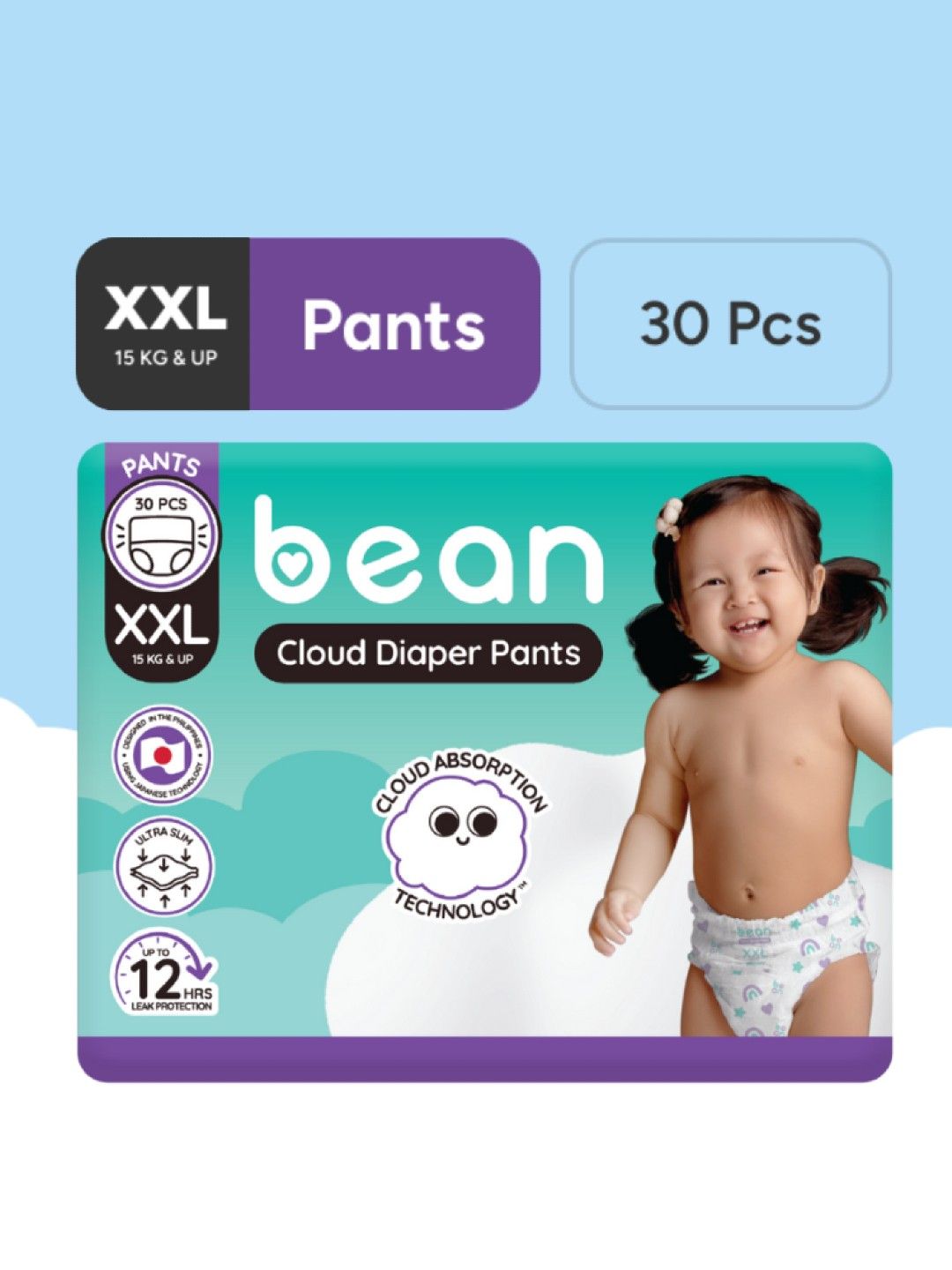 bean Cloud Diaper Pants XXL (30s)