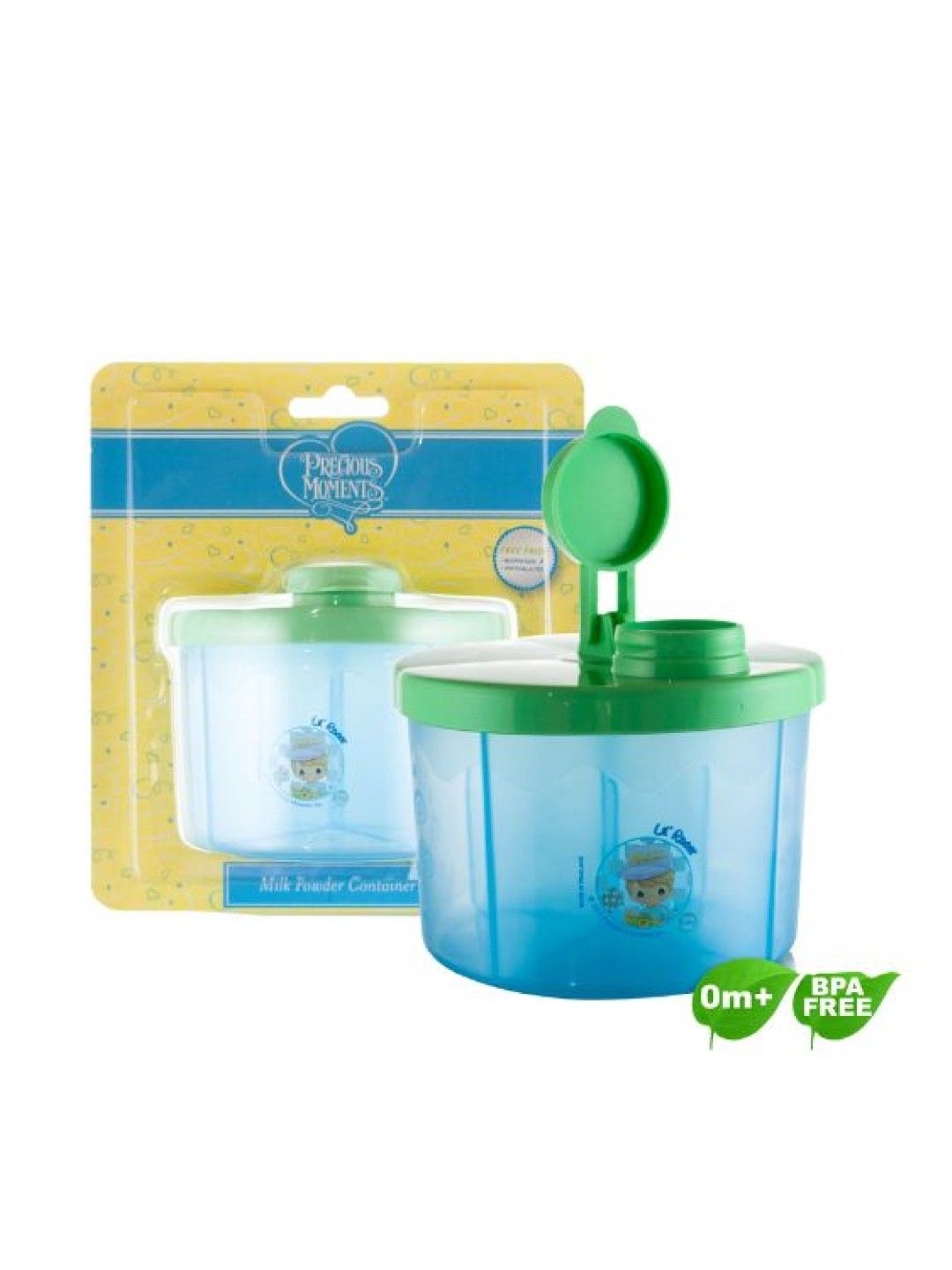 Precious Moments 4 Division Milk Powder Container (Blue- Image 1)