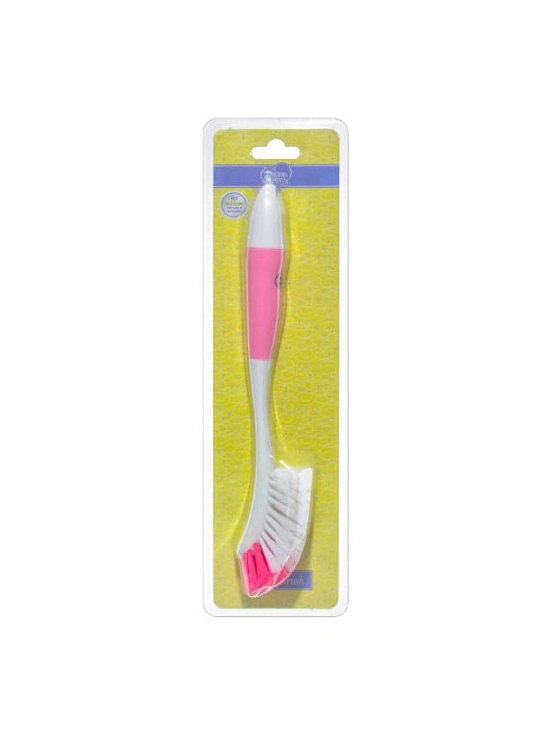 Precious Moments Angled Bottle and Nipple Brush with Soft Grip (Pink- Image 1)