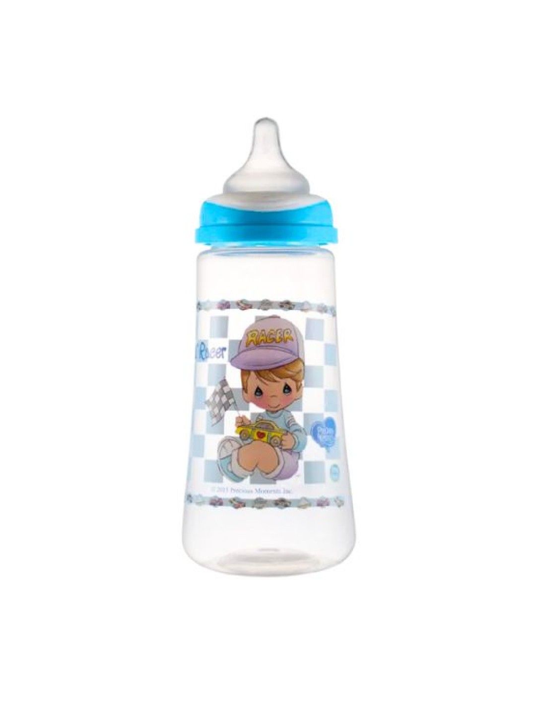 Precious Moments Clear Wide Neck Feeding Bottles Set of 3 (14oz) (Blue- Image 2)