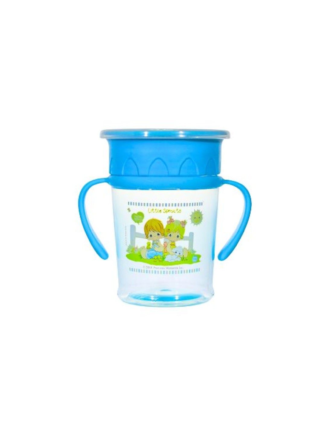 Precious Moments All Rounder Sipper Cup with Handle (9oz) (Blue- Image 1)