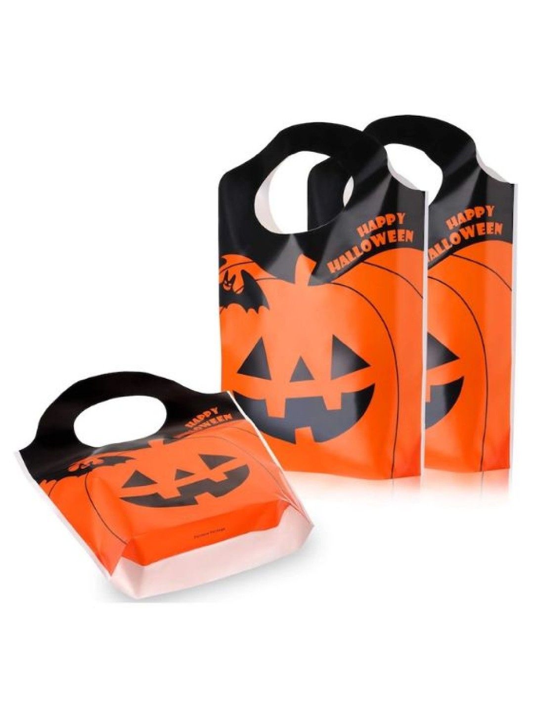 Elves of the Party Halloween Pumpkin Plastic Loot Bag (Pack of 25)