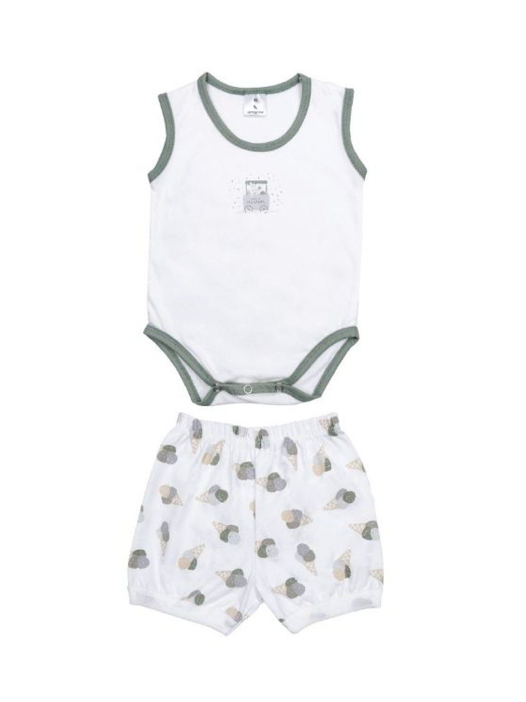 Peregrine Mini Chef Collection Creeper and Shorts Terno Set (No Color- Image 1)